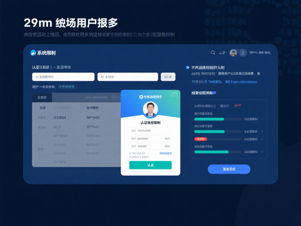 2.&nbsp;系统繁忙：认证过程受限
由于系统峰值期用户